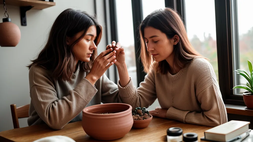 Automasaje de drenaje linfático en las piernas como parte del skincare corporal después del ultrasonido