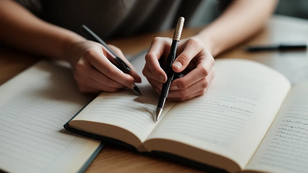 Cuaderno de notas de peeling casero junto al café, anotando errores de cuidado corporal para no repetirlos